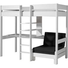 Loftbetten Vipack Pino Kids High Sleeper with Sofa Bed 105x209cm