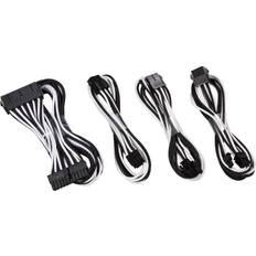 Cable ext Phanteks Sleeved Cable Ext. sort/hvid