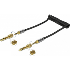 3,5 mm kabler - Spiral DeLock Spiral Minijack 6.35 kabel - 1