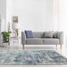 Polyester Carpets Asiatic Orion Abstract Gold, Silver, Grey, Blue cm