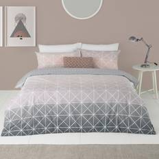 White Duvet Covers Riva Home Furn. Spectrum Blush Ombre Duvet Cover Pink, Grey, White, Multicolour