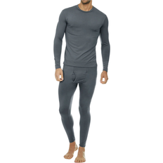 Elastane/Lycra/Spandex Base Layer Sets Thermajohn Men's Crew Thermal Set