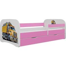 Barnsängar Barnrum på rea Furniturebox Kocot Kids Barnsäng - Babydreams Rosa Truck