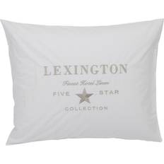 Lexington Pillows Lexington Hotel Embroidery Cushion Cover Beige, White (60x50cm)