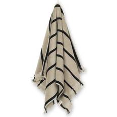 ferm LIVING Alee Kökshandduk Beige, Svart (100x50cm)