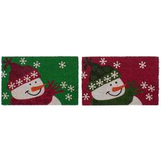 Dkd Home Decor Jul PVC Kokosnød Fiber Rød cm