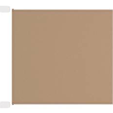 Be Basic Lodret Markise 140x420 cm Oxfordstof Gråbrun 140x100cm