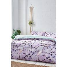 Purple Duvet Covers Style Lab Marble Single Duvet Cover Multicolour, Purple