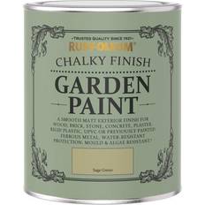 Rust-Oleum Chalky Finish 750 Garden Paint Wood Paint Green, Yellow 0.75L