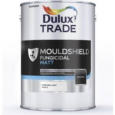 Dulux Trade White Paint Dulux Trade Mouldshield Fungicidal Matt Pure Wall Paint White