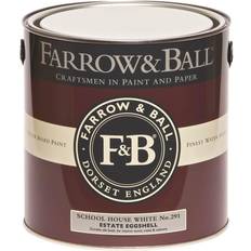 Farrow & Ball Estate School house white No.291 Metallfärg, Träfärg Vit 2.5L