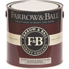 Farrow & Ball Estate School house white No.291 Wood Paint, Metal Paint White 2.5L