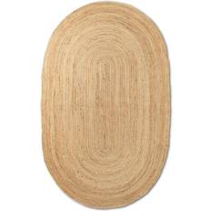 Ferm LIVING Mattor ferm LIVING Eternal Jutematta Oval Natural Small Natur, Beige, Brun