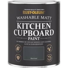 Rust-Oleum Paint Rust-Oleum Chalky Kitchen Cupboard Paint Wood Paint Black