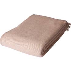 Arctic Uldplaid Ny norsk Herringbone Tæppe Beige