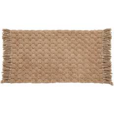 Nordal Luna Bath Rug with Fringes Brown 60x100cm