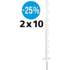 Gallagher Offerta Speciale Duopack Picchetto Vario Bianco 1,00 m 2x10 Pezzi