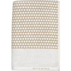 Mette Ditmer Handtücher Mette Ditmer Grid towel Badezimmerhandtuch Weiß, Beige