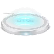 SBS trådløs 15W Qi opladerplade hvid (På lager i butik)