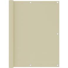 Beige Protecciones de Balcón vidaXL Toldo Para Balcón Tela Oxford Crema 120x400 cm