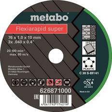 Kapskiva 76mm Metabo Flexiarapid Super 626871000 Skæreskive lige 76 mm 10 mm 1 stk