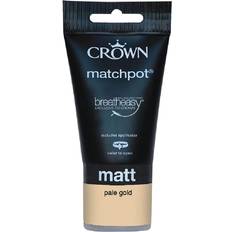 Crown Walls & Ceilings Matt Emulsion Pale Tester Ceiling Paint, Wall Paint Gold