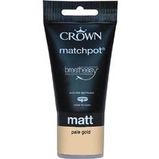 Crown Gold Paint Crown Walls & Ceilings Matt Emulsion Pale Tester Wall Paint, Ceiling Paint Gold