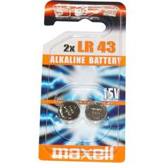 LR43/AG12 1,5V Alkaline Plus-batterier (2 st)