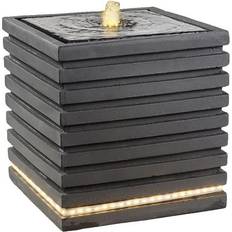 Fuentes Fuente Cuadrada Para Exterior Con Led 35x35x35 cm 82 Leds