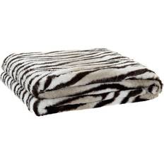 Poliéster Mantas Dkd Home Decor Salvaje Negro Gris Blanco 150 x 200 x 2 cm Manta Blanco, Gris, Negro