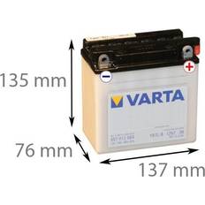 12 7ah Varta 507 012 004 MC batteri 12 volt 7Ah pol til højre)