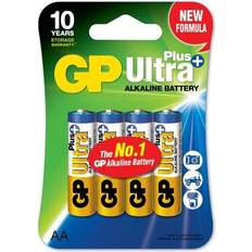 Gp batterier ultra aaa GP Batteries LR03/AAA Alkaline Batterier, 4 stk. pak, model Ultra Plus fra