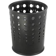 Bubble Wastebasket, Round, Steel, 6 Gal, SAF9740BL
