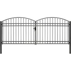 Gates on sale vidaXL Dubbelgrind med välvd topp 400x175