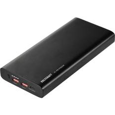 Voltcraft Powerbanks Batterier & Opladere Voltcraft VC PB PD60W Powerbank 26800 mAh Quick Charge 3.0, Power Delivery 3.0 Litium Sort