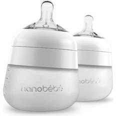 Silikon Nappflaskor Nanobébé Flexy Silikonflaska Anti-kolik 150 ml 2-pack