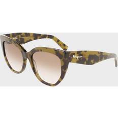 Ferragamo Dame Solbriller Ferragamo Solbriller SF 1061S - Green Tortoise