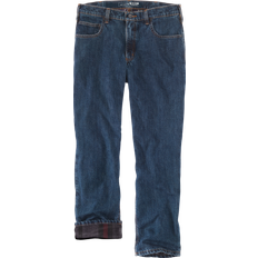 Carhartt Men Jeans Carhartt Men's Relaxed Fit Flannel Lined 5 Pocket Jeans