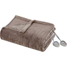 Plush Heated Queen Blanket Mink Coperta