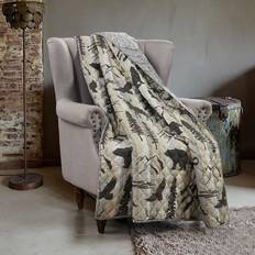 Donna Sharp Your Lifestyle Throws Forest Weave Blankets Gray, Beige, Brown