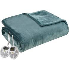 Serta Plush Heated Weight Blanket Blue (228.6x213.4)