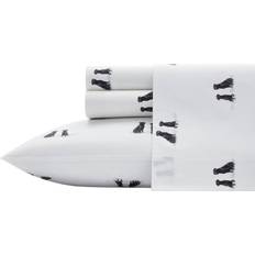 Eddie Bauer Labrador Fields Count Bed Sheet White, Black, Grey