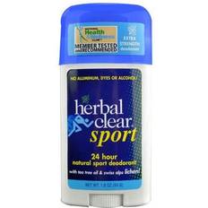 Deodorants Herbal Clear Natural Sport Deo Stick with Tea Tree Oil & Swiss Alps Lichen 1.8oz