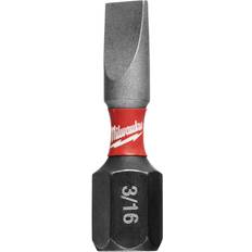 Milwaukee SHOCKWAVE Impact Duty 1 3/16 in. SL #8 Slotted Alloy Steel Insert Bit 2-Pack Slotted Screwdriver