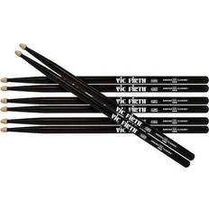 Vic Firth American Classic 5B Black Value Pack Buy 3PR, Get 1PR FREE!