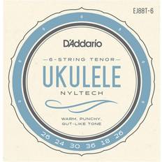 Ukulele strings D'Addario Ukulele Strings EJ88T-6 Nyltech 6 String Tenor Set GCEA High G Tuning