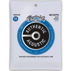 Martin MA150PK3 Authentic Acoustic SP 80/20 Bronze Medium 3-Pack