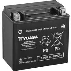 Mc batteri 12v Yuasa YTX14L-BS MC Batteri 12V 12 Ah