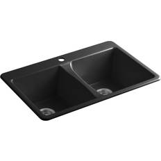 Kohler cast iron sink Kohler K-5873-1 Deerfield 33" Double Cast-Iron