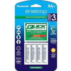 Panasonic eneloop charger Panasonic 'Advanced' Individual Battery 3 Hour Quick Charger with 4 AA eneloop Rechargeable Batteries